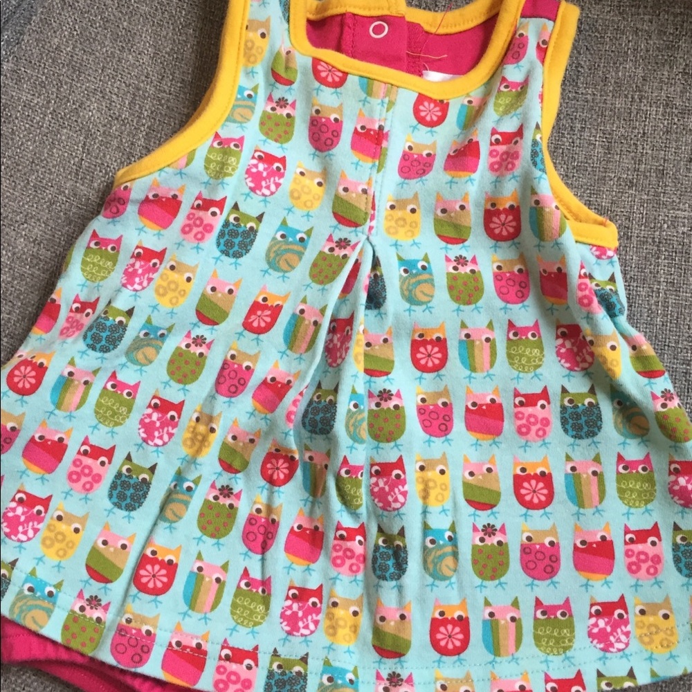 Zutano Owl Print A-line Jumper